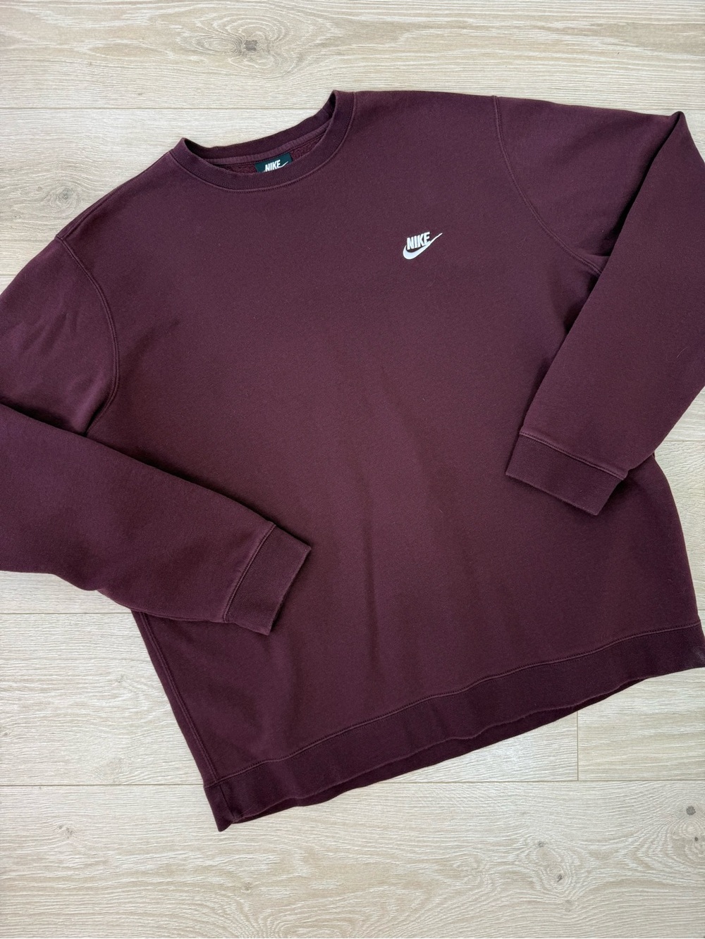 Nike Burgundy Crewneck Sweatshirt